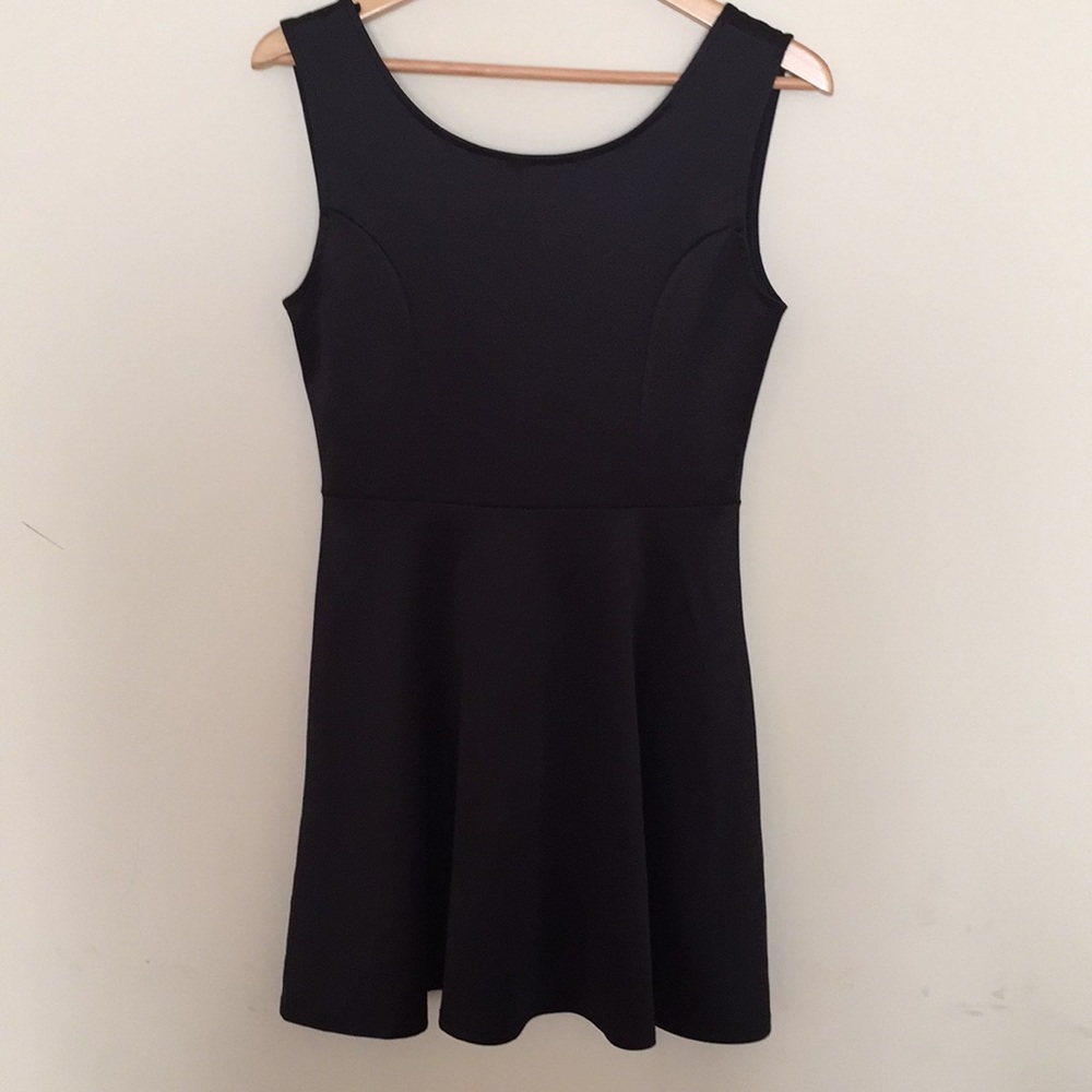 Black skater dress